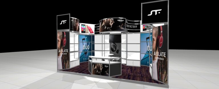 Stand Sistema Aluminio 06 (6X3) – Stands en venta y renta.